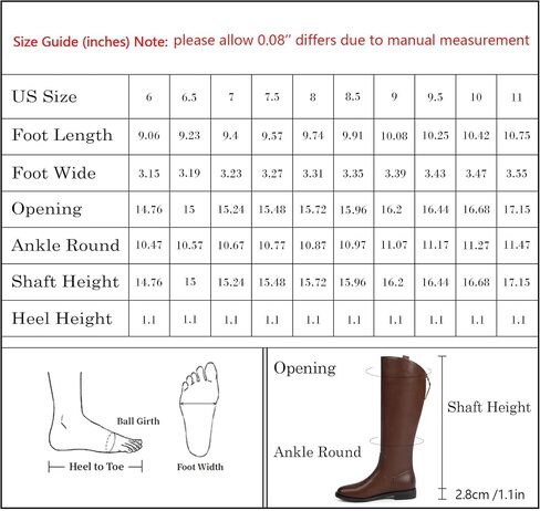Modatope Knee High Boots Women Rounded Toe Flat Retro Bais Opening Low Chunky Heel Riding Boots in Saudi Arabia