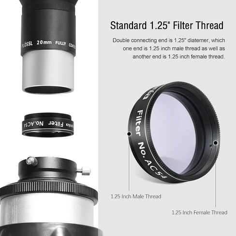 Astromania 1.25" Color/Planetary Filter - #AC54 - Bundle with - Laser Collimator Alignment 1.25 Inch in Saudi Arabia