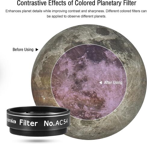 Astromania 1.25" Color/Planetary Filter - #AC54 - Bundle with - Laser Collimator Alignment 1.25 Inch in Saudi Arabia
