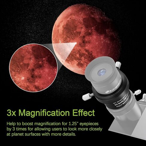 Astromania 1.25" Color/Planetary Filter - #AC54 - Bundle with - 3X Barlow Lens Upgraded 1.25 inch in Saudi Arabia
