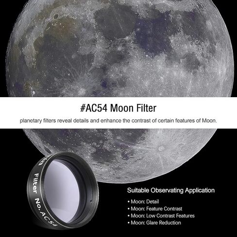 Astromania 1.25" Color/Planetary Filter - #AC54 - Bundle with - 3X Barlow Lens Upgraded 1.25 inch in Saudi Arabia