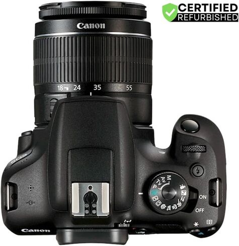 Canon EOS Rebel T7 DSLR كاميرا مع EF-S 18-55 مم f/3.5-5.6 هي العدسة II (متجددة) بالإضافة إلى مجموعة تنظيف ترايبود بطارية مزدوجة وعقار ديكور ديلوكس حزمة الملحقات in Kuwait