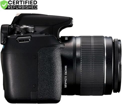 Canon EOS Rebel T7 DSLR كاميرا مع EF-S 18-55 مم f/3.5-5.6 هي العدسة II (متجددة) بالإضافة إلى مجموعة تنظيف ترايبود بطارية مزدوجة وعقار ديكور ديلوكس حزمة الملحقات in Kuwait