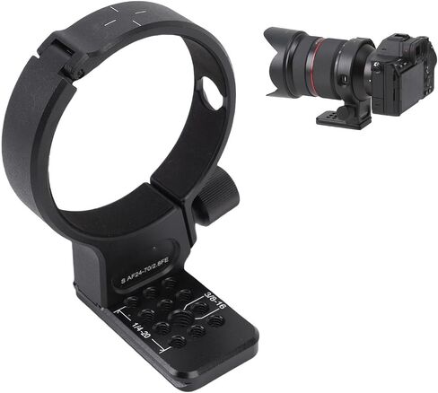 حلقة جبل ترايبود EBTOOLS لسامانغ AF24-70MM F2.8 عدسة ، طوق عدسة معدنية مع فتحات برغي 1/4 بوصة و 3/8 بوصة ، لوحة إطلاق سريعة 69 مم in Saudi Arabia