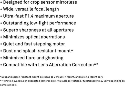 Sigma 16mm F1.4 المعاصرة DC DN لعدسة Sony E-Mount مع علبة العدسة الخاصة بـ STINAT و CLOT-UP ، وغطاء الغطاء وحزمة الملحقات الفاخرة in Saudi Arabia