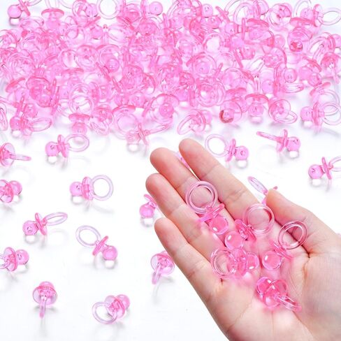 50 PCS Mini Pacifiers Games Shower Games Girl ، 1.25 inch baby baby Shower Packifiers ، pacrylic pacifier bulk for party table scatter ، pacifier hunt ، in Kuwait