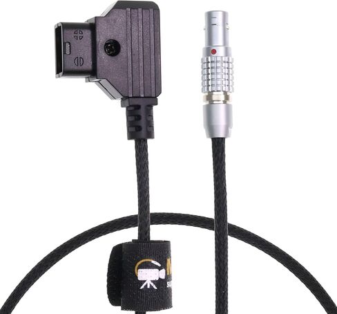 مرن 2 دبوس من الذكور إلى كبل طاقة D-TAP لـ Teradek ، شاشة SmallHD ، Vaxis 30 سم | 12 بوصة سلك مضفر in Kuwait