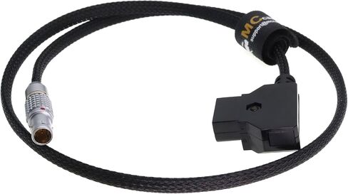 مرن 2 دبوس من الذكور إلى كبل طاقة D-TAP لـ Teradek ، شاشة SmallHD ، Vaxis 30 سم | 12 بوصة سلك مضفر in Kuwait