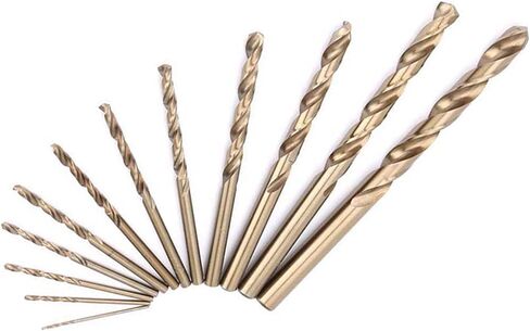 74pc M35 Cobalt Industrial Strength Carbide Tip Twist Drill Bit, High Speed Steel Hardened Metal for Stainless Steel, Cast Iron, Wood and Plastic(1.0-8.0mm) in Saudi Arabia