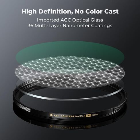 K & F Concept 77mm Diffusion Black 1/4 مرشح مرشح Mist Mist مع 36 طلاء متعدد الطبقات للفيديو/مدونة/صورة التصوير الفوتوغرافي (سلسلة XPRO) in Saudi Arabia