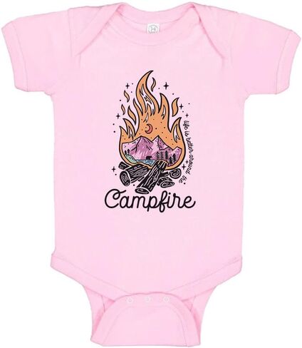 Taty Kids Campfire Camping Baby Bodysuit in Saudi Arabia
