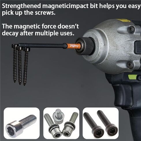 10PCS Metric Hex Head Allen Wrench Drill Bit Set – Quick Change Magnetic Tips, Precision Fit for Power Drills & Impact Drivers, Ideal for DIY, Home, and Professional Use in Saudi Arabia