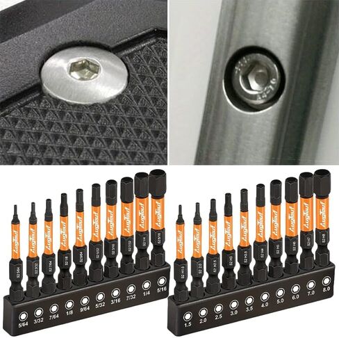 10PCS Metric Hex Head Allen Wrench Drill Bit Set – Quick Change Magnetic Tips, Precision Fit for Power Drills & Impact Drivers, Ideal for DIY, Home, and Professional Use in Saudi Arabia
