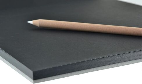 Honsell Fabriano 19100391 Black Block Deep Black Paper with Matt Uncoated Surface 300 g/m² 24 x 32 cm 20 Sheets Ideal for Pastels Coloured Pencils and Markers in Kuwait