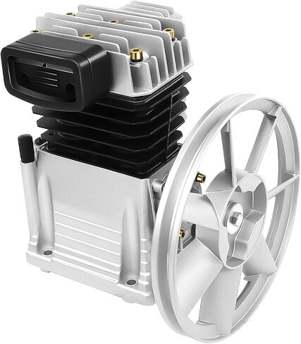 Single Stage Twin Cylinder Air Compressor Pump Head, 2HP Oil Lubricated Air Compressor Piston Pump Head 1.5KW Cylinder Piston Style Air Compressor Pump Motor for Automotive Industry in Saudi Arabia