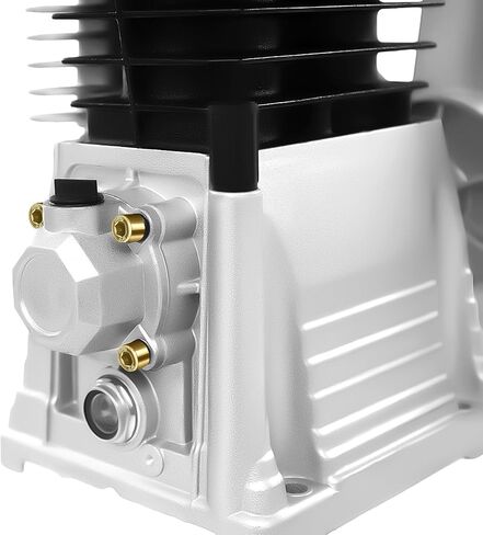 Single Stage Twin Cylinder Air Compressor Pump Head, 2HP Oil Lubricated Air Compressor Piston Pump Head 1.5KW Cylinder Piston Style Air Compressor Pump Motor for Automotive Industry in Saudi Arabia