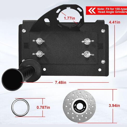 45 Degree Angle Cutting Tool, Angle Grinder Stand, 45 Degree Tile Chamfering Tool with 5 PCS Grinding Disc Wheel Cutting Blades Gloves Chamfer Cutter Holder Attachments for Cutting Ceramic Stone in Saudi Arabia