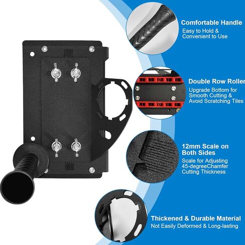45 Degree Angle Cutting Tool, Angle Grinder Stand, 45 Degree Tile Chamfering Tool with 5 PCS Grinding Disc Wheel Cutting Blades Gloves Chamfer Cutter Holder Attachments for Cutting Ceramic Stone in Saudi Arabia