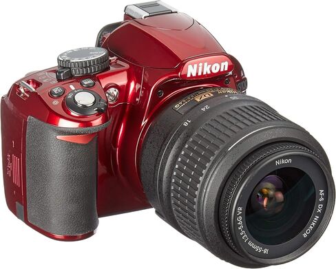 Nikon D3100 Digital SLR Camera with 18-55mm NIKKOR VR Lens - Red (International Model no Warranty) in Saudi Arabia