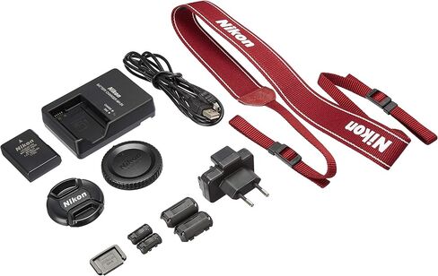Nikon D3100 Digital SLR Camera with 18-55mm NIKKOR VR Lens - Red (International Model no Warranty) in Saudi Arabia