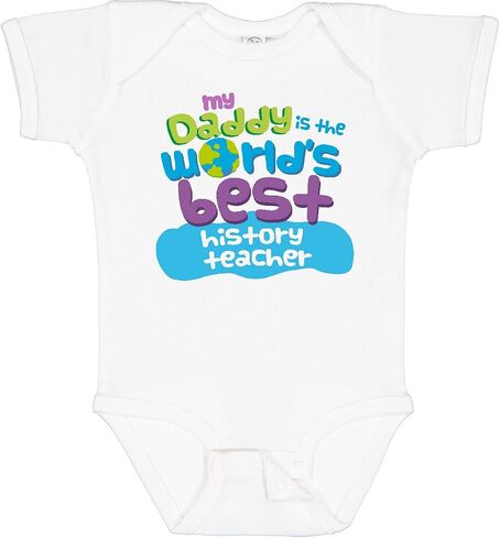 inktastic History Teacher Daddy Baby Bodysuit in Saudi Arabia