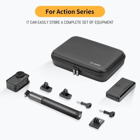 بطارية 3 عبوات ومركز شاحن سريع ثلاثي القنوات و 1 حزمة تخزين الحمل متوافقة مع DJI Osmo Action 5 Pro/4/3 in Saudi Arabia