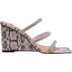 Ninety Union Angel 3 Band Metallic Snake Open Toe Wedge Slide in Saudi Arabia