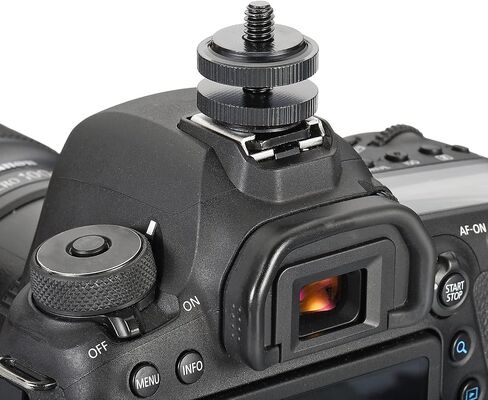 1/4 "-20 كاميرا حذاء حذاء ساخن ، 2 حزمة فلاش حذاء بارد حذاء محول ترايبود ترايبود لمحول DSLR من الأسود in Saudi Arabia