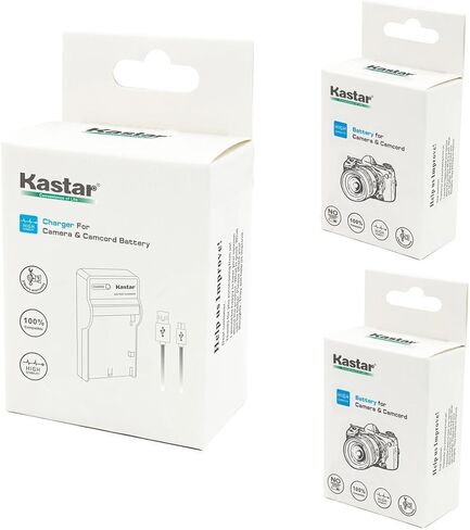 Kastar Battery (X2) & Slim USB Charger Replacement for Panasonic Lumix CGA-S005 S005E DMW-BCC12 and Lumix DMC-FS1 FS2 DMC-FX01 FX07 DMC-FX1 FX3 FX8 FX9 FX10 FX12 FX50 FX100 FX150 FX180 DMC-LX1 LX2 LX3 in Saudi Arabia
