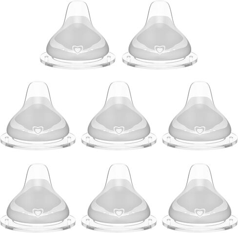 8pcs Replacement Baby Silicone Spout Nipple for NUK Activity and Learner Cup, Soft Transition Spout for Sippy Cups, Silicone BPA-Free, Leak-Proof, Easy Transition from Bottle to Cup in Saudi Arabia