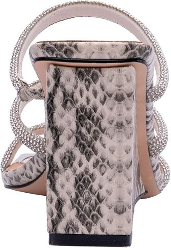 Ninety Union Angel 3 Band Metallic Snake Open Toe Wedge Slide in Saudi Arabia