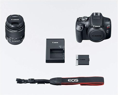Canon EOS Rebel T7 DSLR Camera W/ 18-55mm F/ 3.5-5.6 III Lens + 32GB SD CARD + أكثر (متجددة) in Saudi Arabia