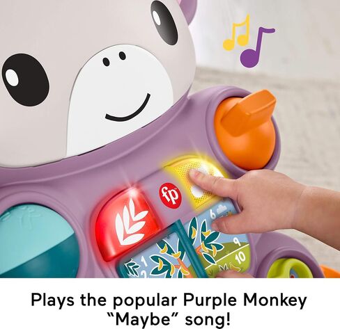 لعبة Price Price Baby Push Toy Learn Monkey Walker Musical Activity مع الأضواء للأطفال الذين تتراوح أعمارهم بين 6 أشهر in Kuwait