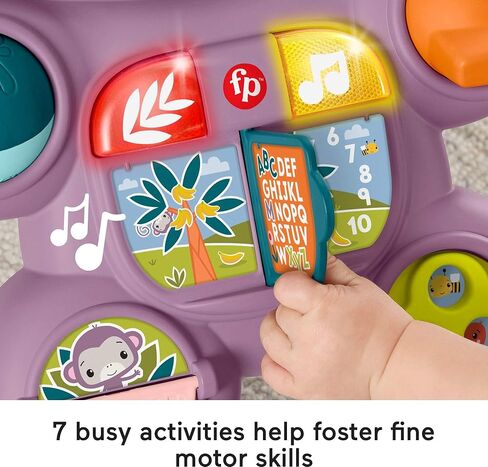 لعبة Price Price Baby Push Toy Learn Monkey Walker Musical Activity مع الأضواء للأطفال الذين تتراوح أعمارهم بين 6 أشهر in Kuwait