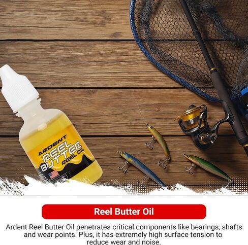Ardent Freshwater Reel Care 3 Pack / Fishing Reel Cleaner Lubricator & Grease / Includes Reel Butter Grease, Reel Kleen Cleaner, and Reel Butter Oil in Saudi Arabia