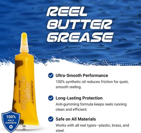 Ardent Freshwater Reel Care 3 Pack / Fishing Reel Cleaner Lubricator & Grease / Includes Reel Butter Grease, Reel Kleen Cleaner, and Reel Butter Oil in Saudi Arabia