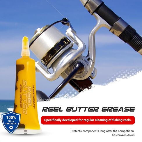 Ardent Freshwater Reel Care 3 Pack / Fishing Reel Cleaner Lubricator & Grease / Includes Reel Butter Grease, Reel Kleen Cleaner, and Reel Butter Oil in Saudi Arabia