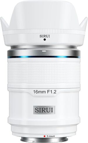 SIRUI Sniper 16mm Autofocus Lens, F1.2 Wide Angle APS-C Camera Lens (E Mount, White) and top Handle in Saudi Arabia