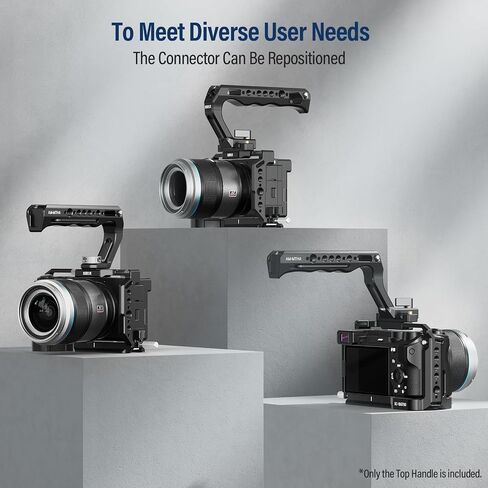 SIRUI Sniper 16mm Autofocus Lens, F1.2 Wide Angle APS-C Camera Lens (E Mount, White) and top Handle in Saudi Arabia