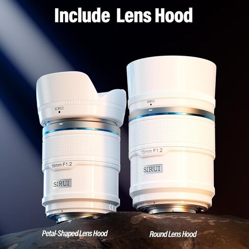 SIRUI Sniper 16mm Autofocus Lens, F1.2 Wide Angle APS-C Camera Lens (E Mount, White) and top Handle in Saudi Arabia