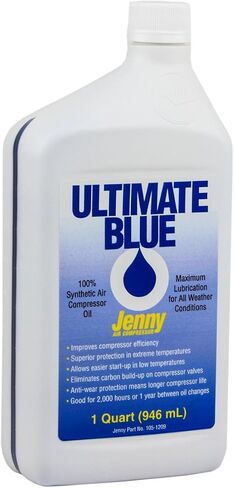 زيت ضاغط الهواء 100 ٪ الاصطناعية 1 QT Quart Jenny Ultimate Blue 105-1209 in Saudi Arabia