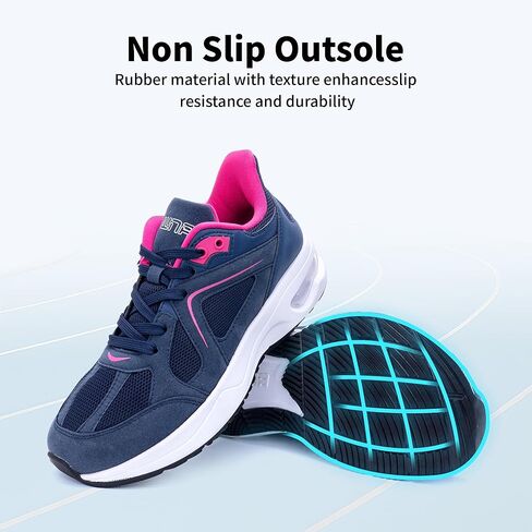 Gannou Wide Toe Box Shoes Women Athletic Running Tennis Sneakers Wide Width Walking Shoes for Gym Litness in Kuwait