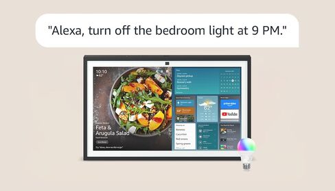 Echo Show 21 مع Amazon Basics Smart Bulb in Saudi Arabia