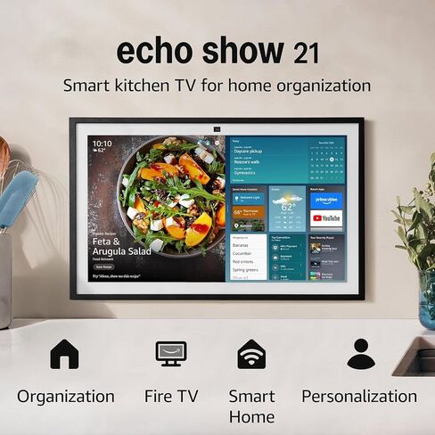 Echo Show 21 مع Amazon Basics Smart Bulb in Saudi Arabia