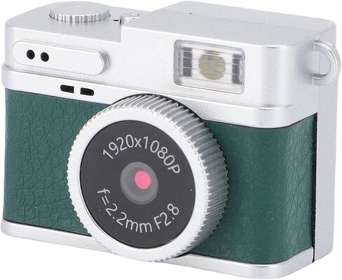 Zunate Mini Keychain Digital Camera 1080P 2MP with 0.96in Color Display, LED Light, 4 Filters, 32GB Card, USB C, Compact Retro Cam for Travel & Daily Use (White) in Saudi Arabia