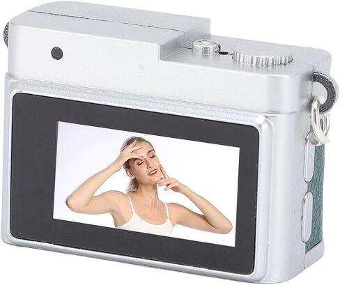 Zunate Mini Keychain Digital Camera 1080P 2MP with 0.96in Color Display, LED Light, 4 Filters, 32GB Card, USB C, Compact Retro Cam for Travel & Daily Use (White) in Saudi Arabia