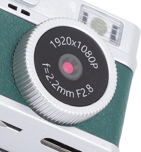Zunate Mini Keychain Digital Camera 1080P 2MP with 0.96in Color Display, LED Light, 4 Filters, 32GB Card, USB C, Compact Retro Cam for Travel & Daily Use (White) in Saudi Arabia