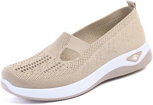 Generic Women's Walking Shoes: Breathable, Comfortable, Non-Slip, Lightweight, Arch Support, Perfect for Indoor/Outdoor, Spring/Summer/Fall, White, US Women's Sizes in Saudi Arabia