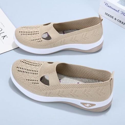 Generic Women's Walking Shoes: Breathable, Comfortable, Non-Slip, Lightweight, Arch Support, Perfect for Indoor/Outdoor, Spring/Summer/Fall, White, US Women's Sizes in Saudi Arabia