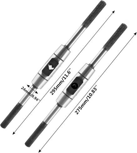 Adjustable Tap Wrench Handle, for M6-M14 Metric Taps, Tapping Hand Tool, Tap Reamer, 275mm/10.8" Length in Saudi Arabia
